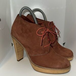 Cole Haan Stephanie Nike Air Platform Oxford Chukka Ankle Booties Women’s 8